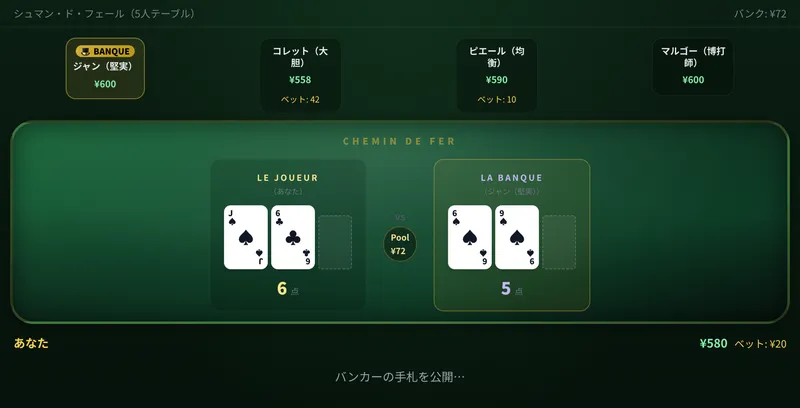 シュマン・ド・フェールのプレイ画面
